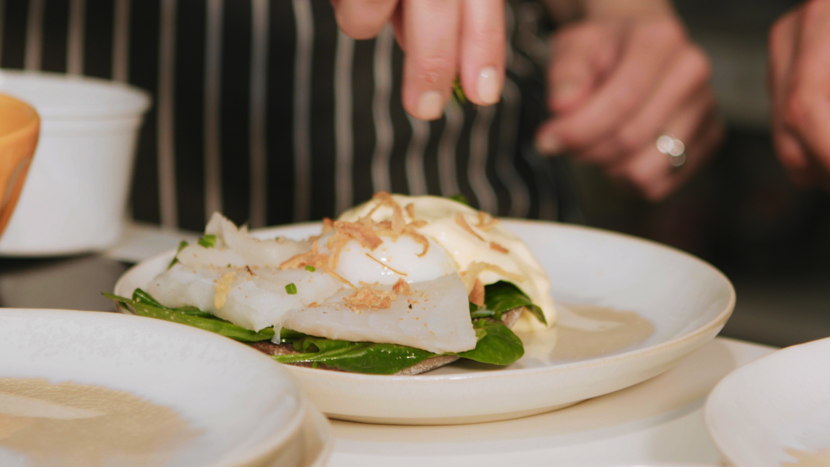 Benedict de Bacalhau Fresco