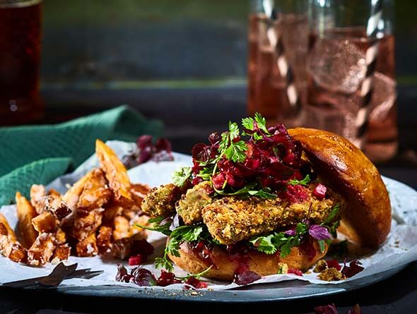 Sanduíche Vegetariana com Fingers de espinafres