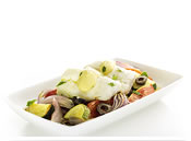 Lombos de Pescada em Legumes