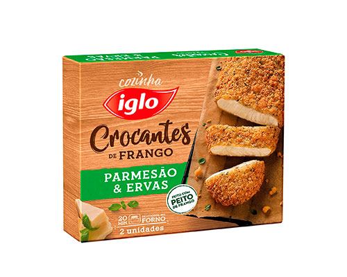 Crocantes de frango parmesão e ervas