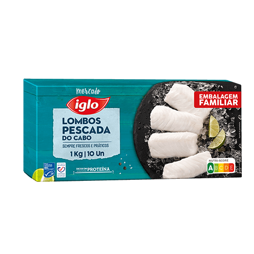 10 lombos de pescada - 1kg