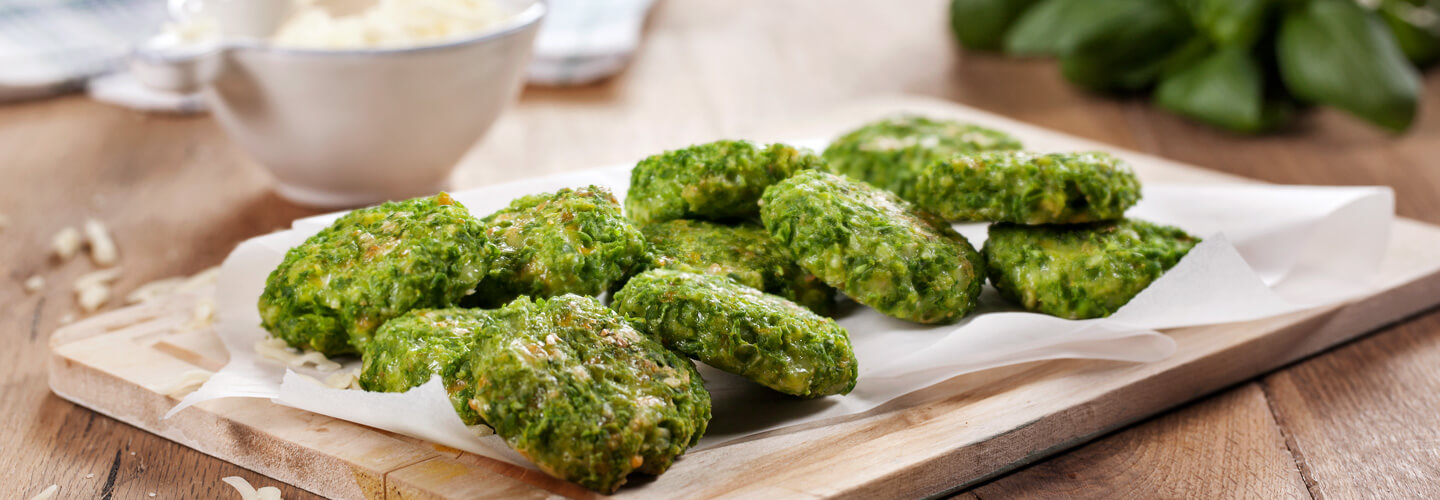 Bolas de Queijo e Ervilhas