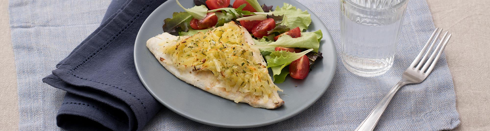 Filetes de Dourada com Crosta de Batata
