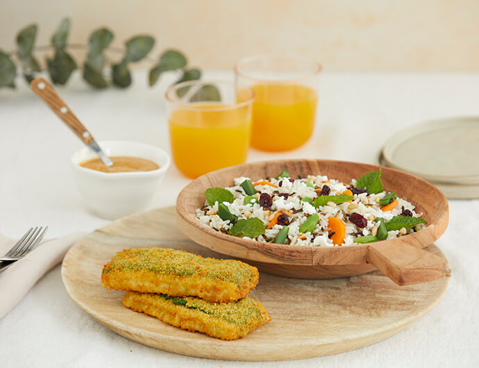 Filetes Recheados com Arroz Selvagem