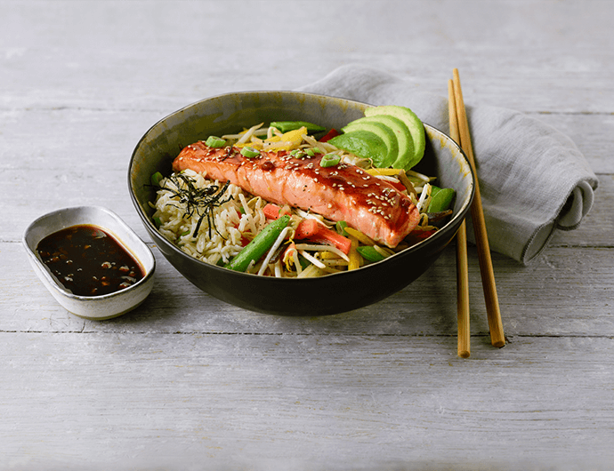 Salmão com Molho Teriyaki