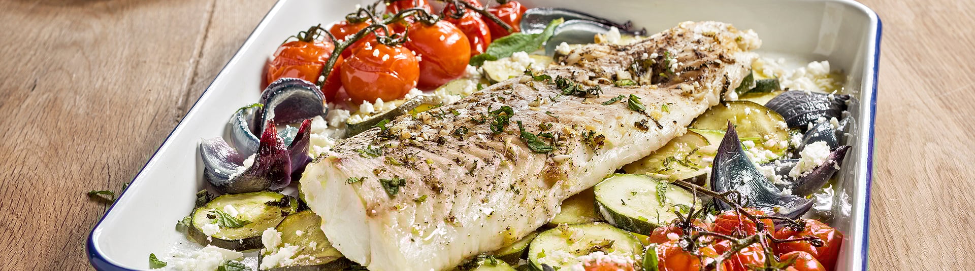 Bacalhau Fresco no Forno à Grega