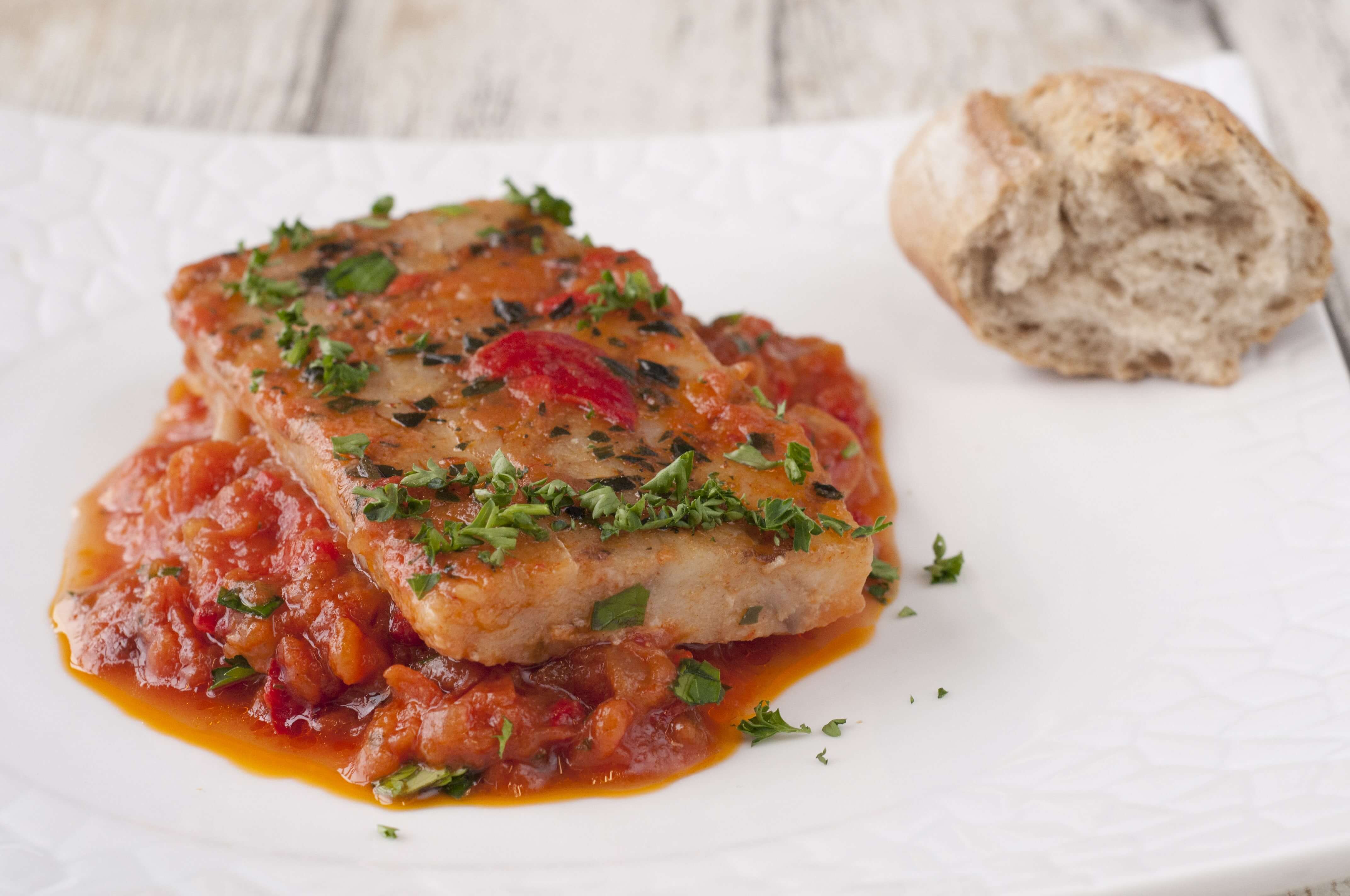 Pescada com Tomate