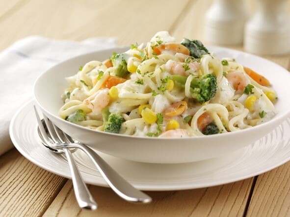 Bacalhau frito à Carbonara