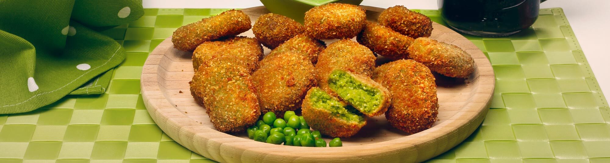 Nuggets de Ervilhas com Fiambre