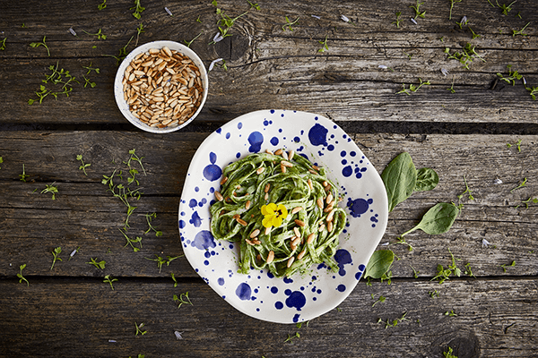 Tagliatelle com Pesto de Esparregado