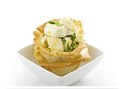 Tarte de Filo com Pescada e Parmesão